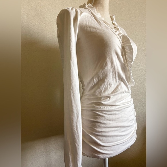 NWT Boden Frill Neck Wrap Blouson Top | Size 4 - Picture 8 of 12